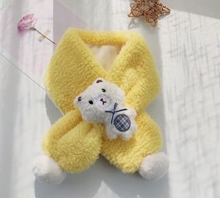 Khăn Quàng Cổ Lông Cừu Mềm Mại Ấm Áp Cho Bé -K01