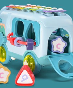 Đồ chơi giáo dục thông minh sớm xe bus đa năng -DC10