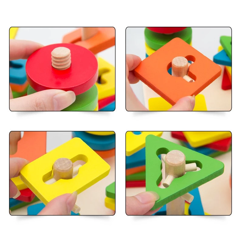 Bộ Thả Hình Khối luyện tay 5 cấp độ